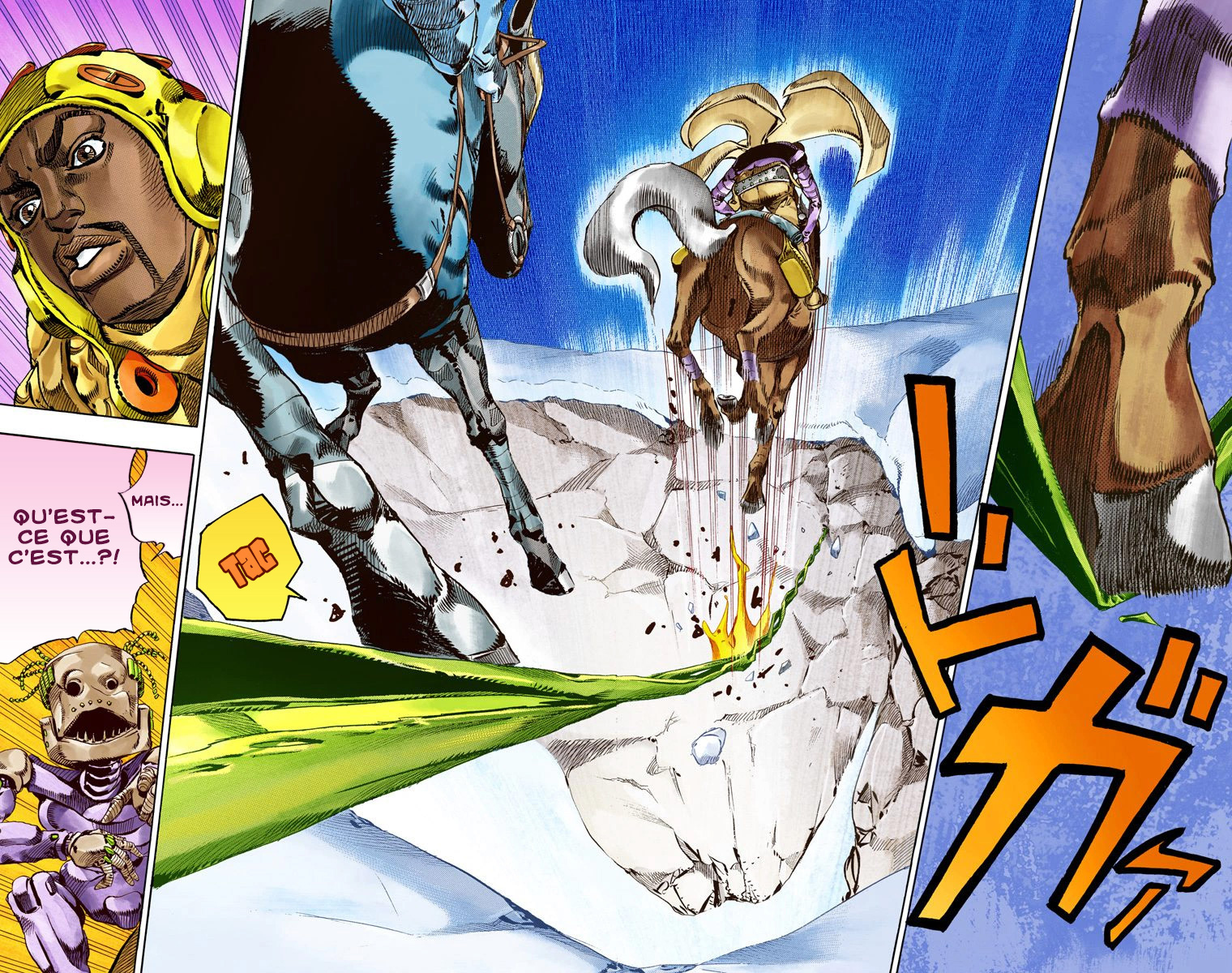Read JoJo's Bizarre Adventure Part 7 Steel Ball Run Official Colored FR Manga Online