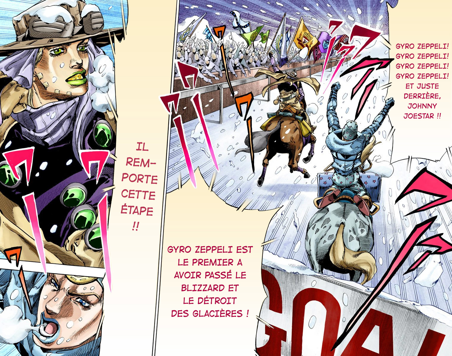 Read JoJo's Bizarre Adventure Part 7 Steel Ball Run Official Colored FR Manga Online
