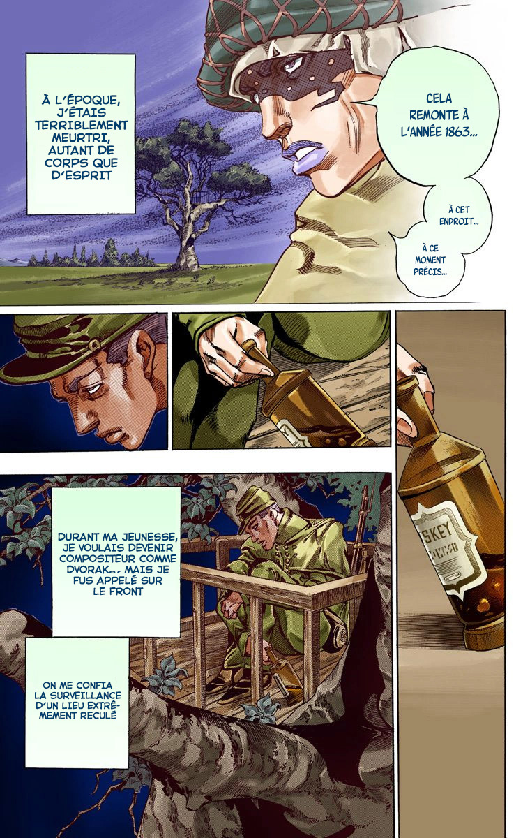 Read JoJo's Bizarre Adventure Part 7 Steel Ball Run Official Colored FR Manga Online