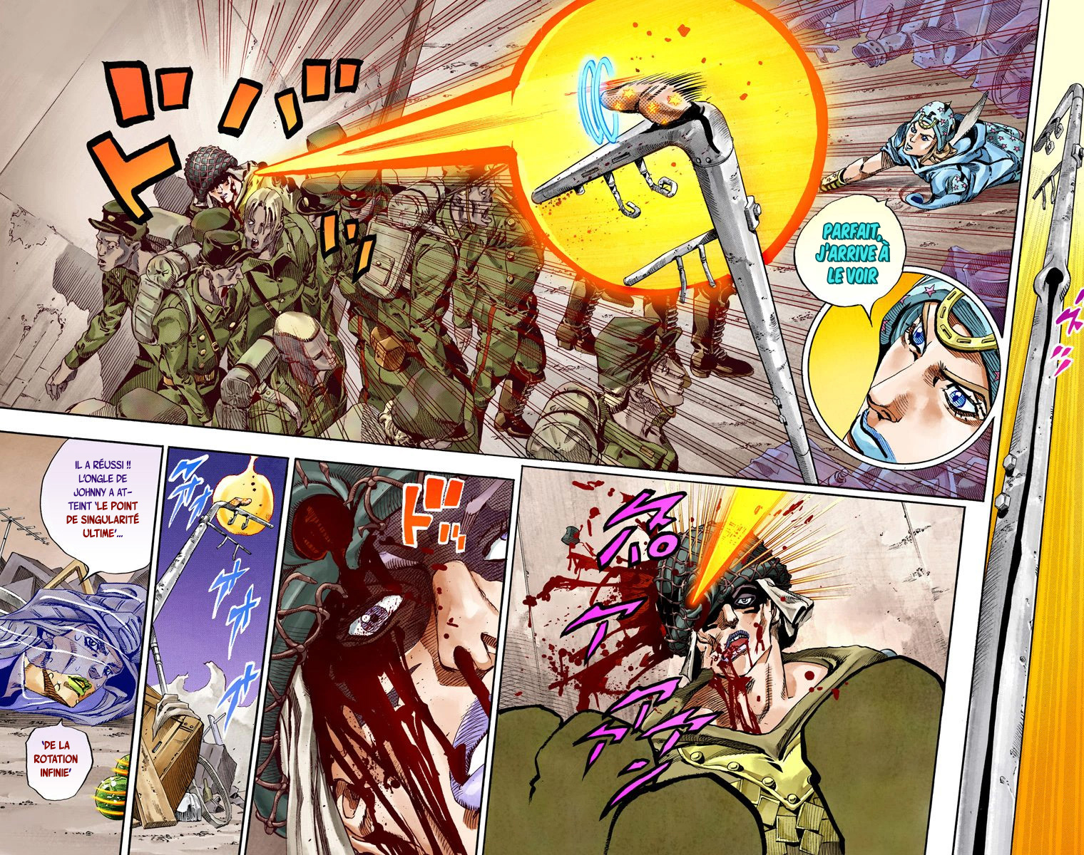 Read JoJo's Bizarre Adventure Part 7 Steel Ball Run Official Colored FR Manga Online