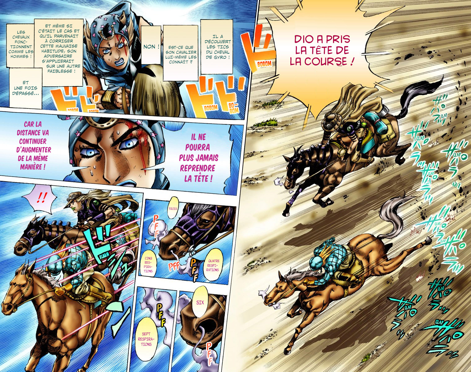 Read JoJo's Bizarre Adventure Part 7 Steel Ball Run Official Colored FR Manga Online