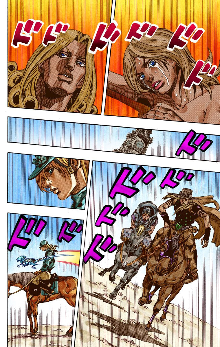 Read JoJo's Bizarre Adventure Part 7 Steel Ball Run Official Colored FR Manga Online