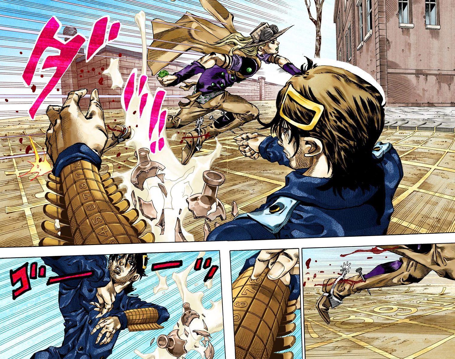 Read JoJo's Bizarre Adventure Part 7 Steel Ball Run Official Colored FR Manga Online