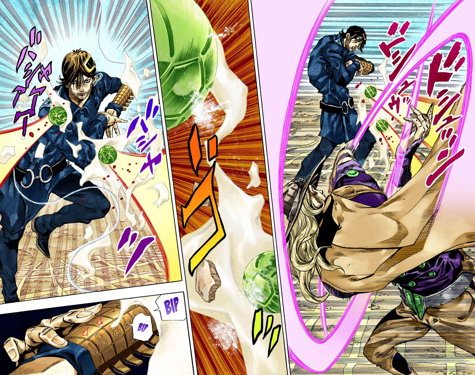 Read JoJo's Bizarre Adventure Part 7 Steel Ball Run Official Colored FR Manga Online