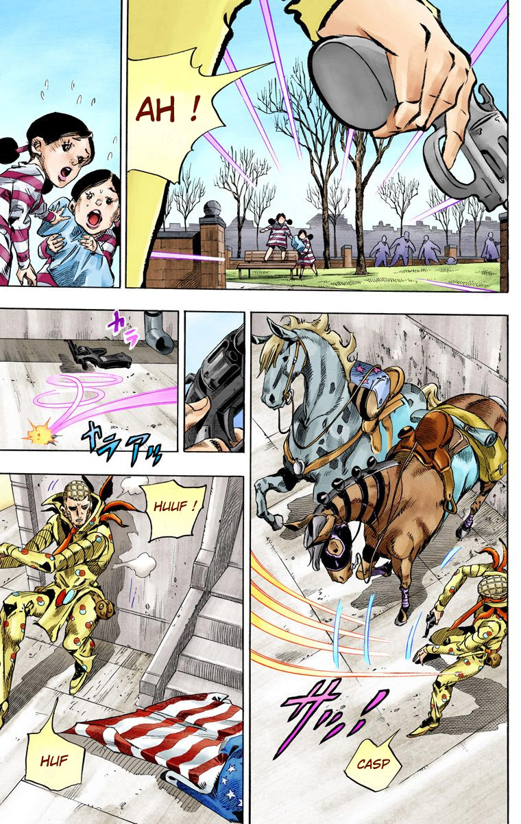 Read JoJo's Bizarre Adventure Part 7 Steel Ball Run Official Colored FR Manga Online