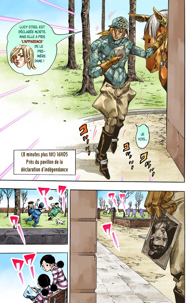Read JoJo's Bizarre Adventure Part 7 Steel Ball Run Official Colored FR Manga Online