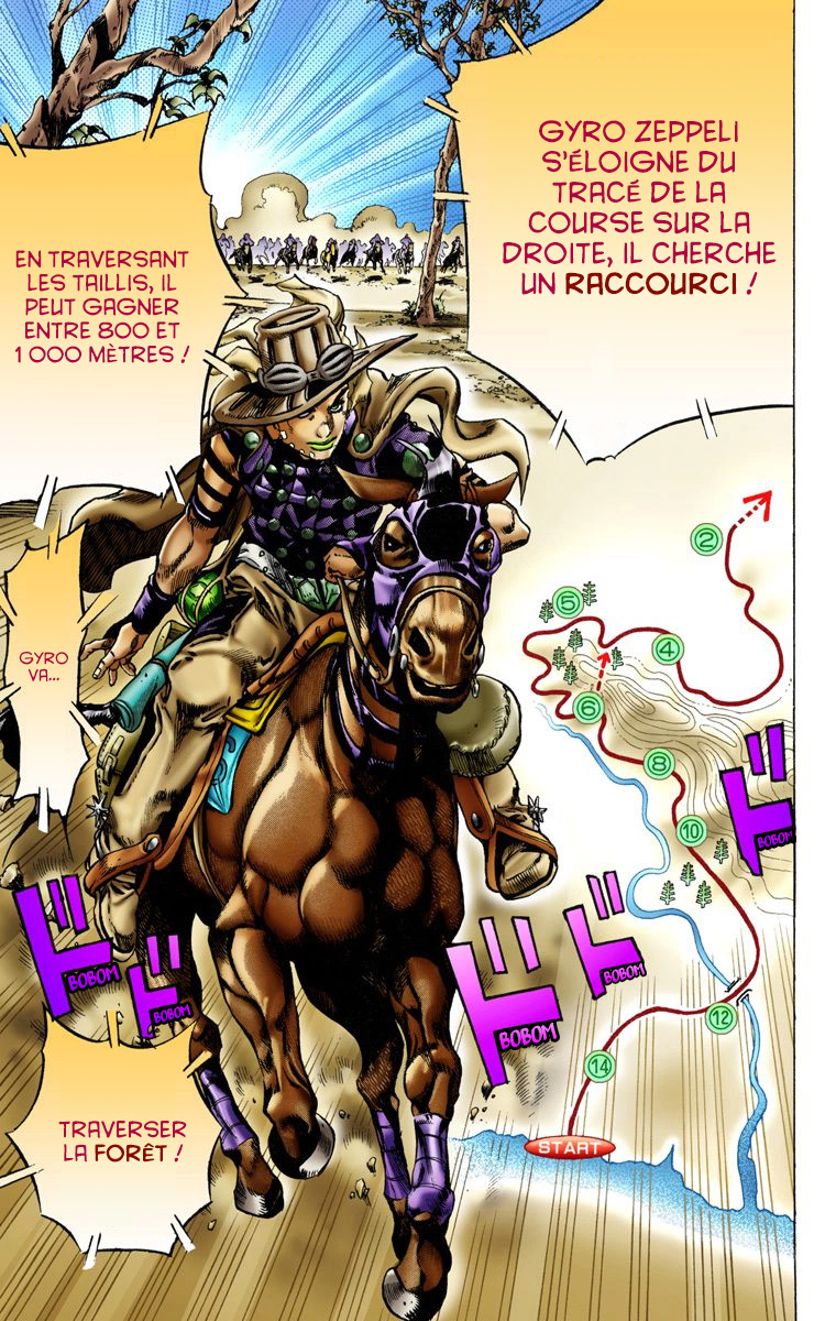 Read JoJo's Bizarre Adventure Part 7 Steel Ball Run Official Colored FR Manga Online