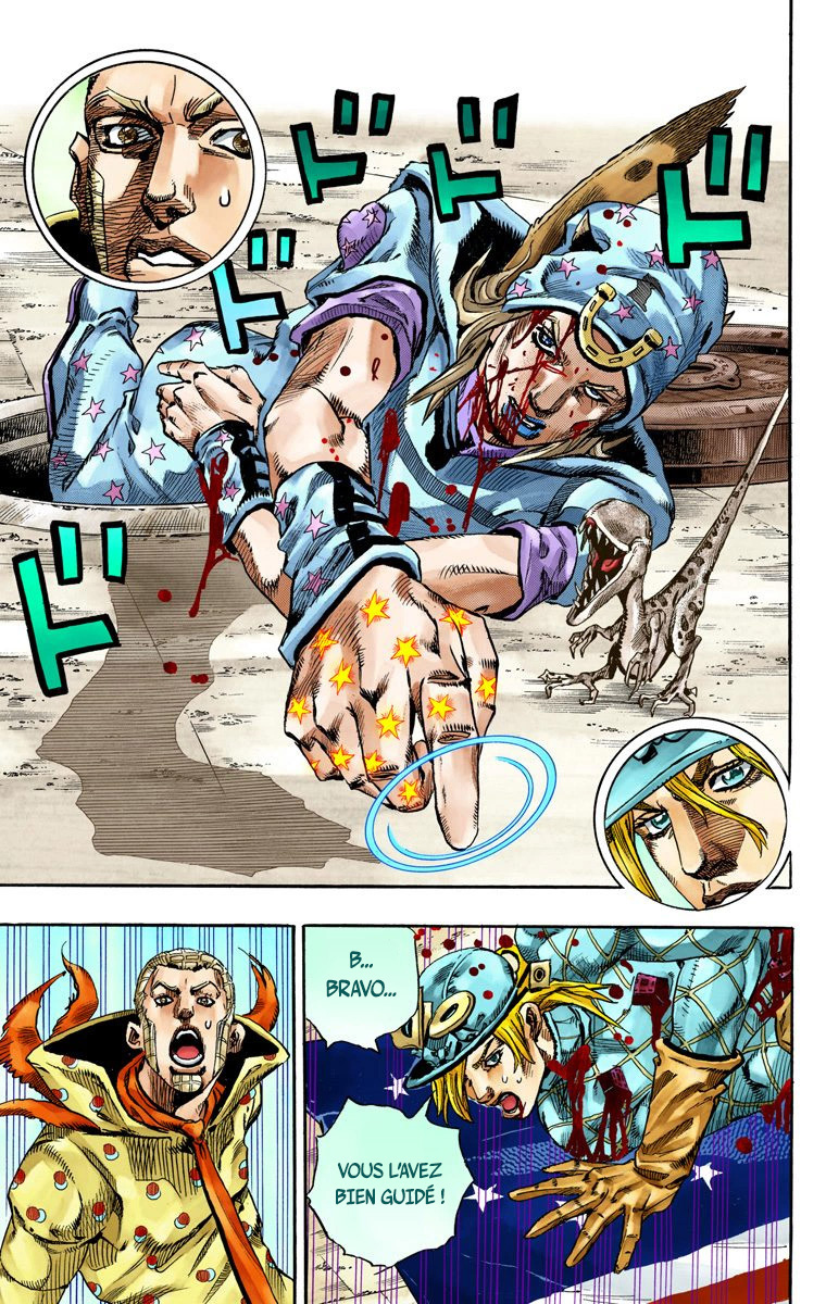 Read JoJo's Bizarre Adventure Part 7 Steel Ball Run Official Colored FR Manga Online