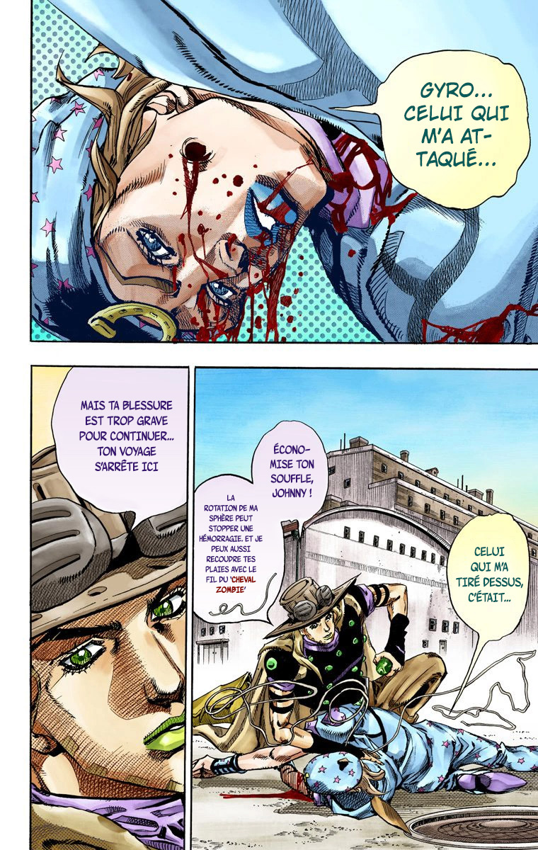 Read JoJo's Bizarre Adventure Part 7 Steel Ball Run Official Colored FR Manga Online