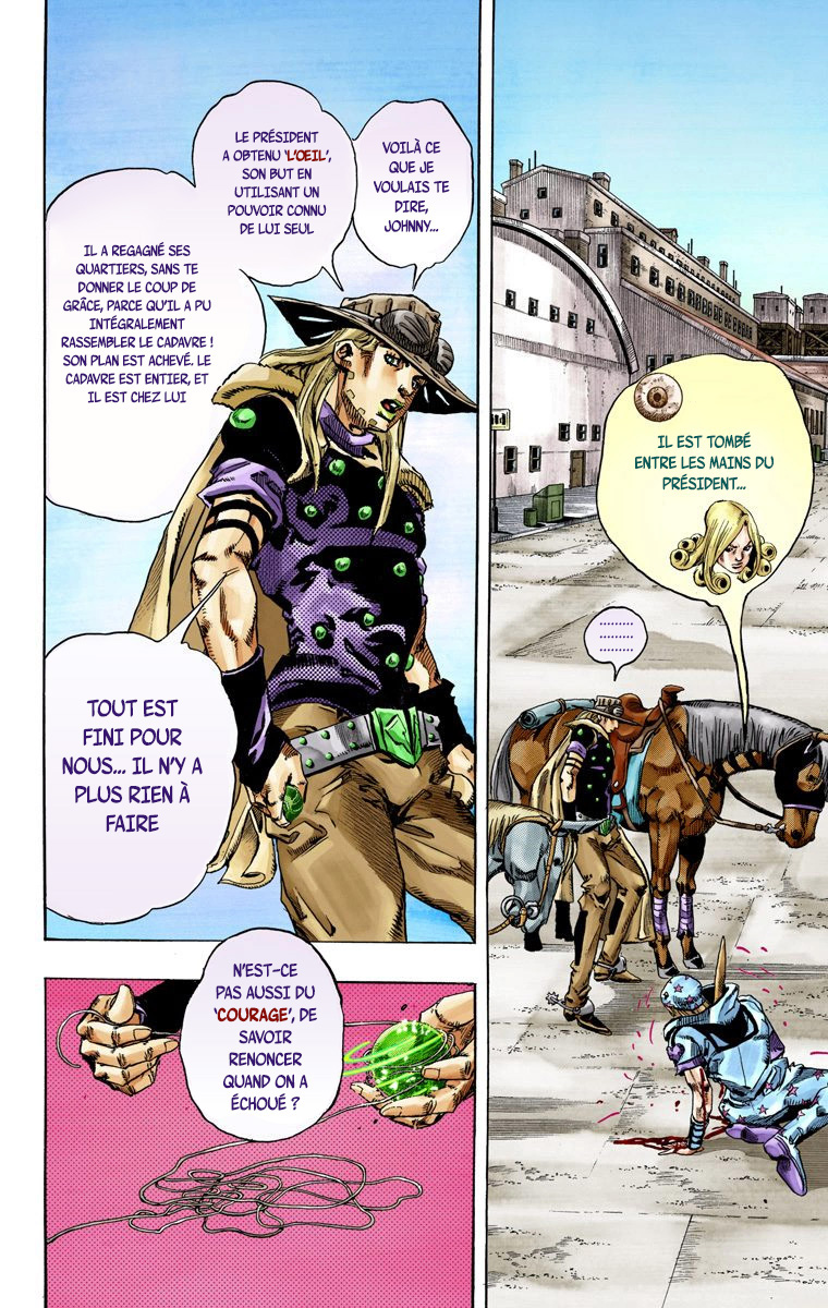 Read JoJo's Bizarre Adventure Part 7 Steel Ball Run Official Colored FR Manga Online