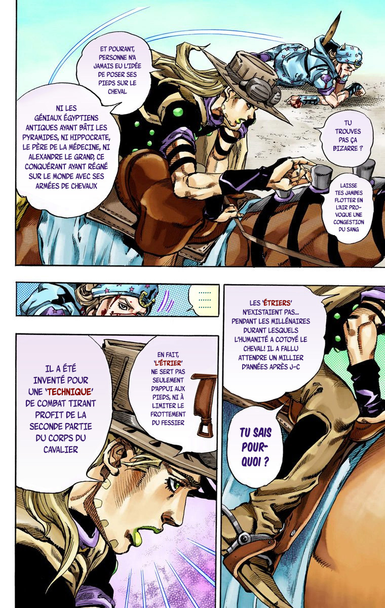 Read JoJo's Bizarre Adventure Part 7 Steel Ball Run Official Colored FR Manga Online