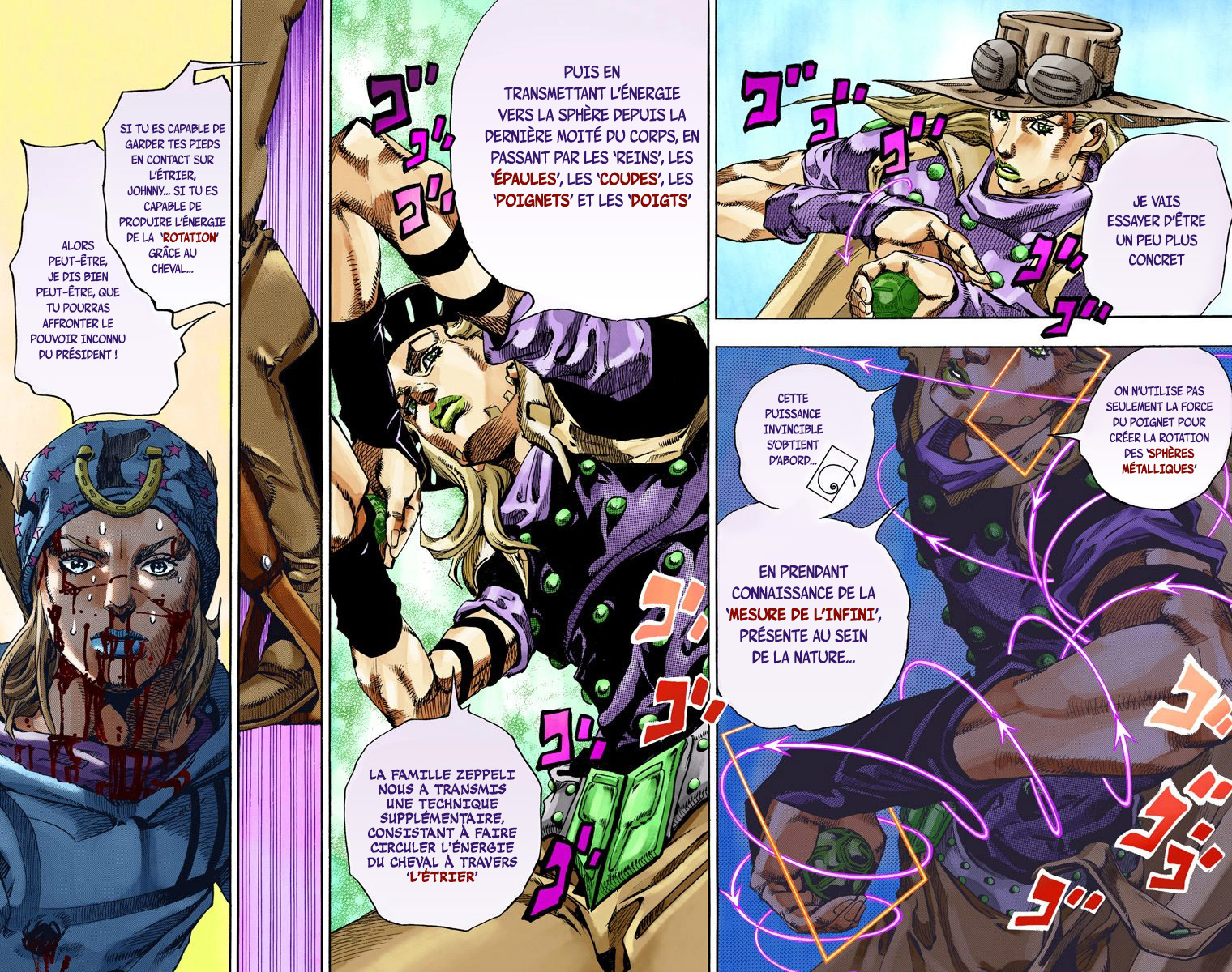 Read JoJo's Bizarre Adventure Part 7 Steel Ball Run Official Colored FR Manga Online