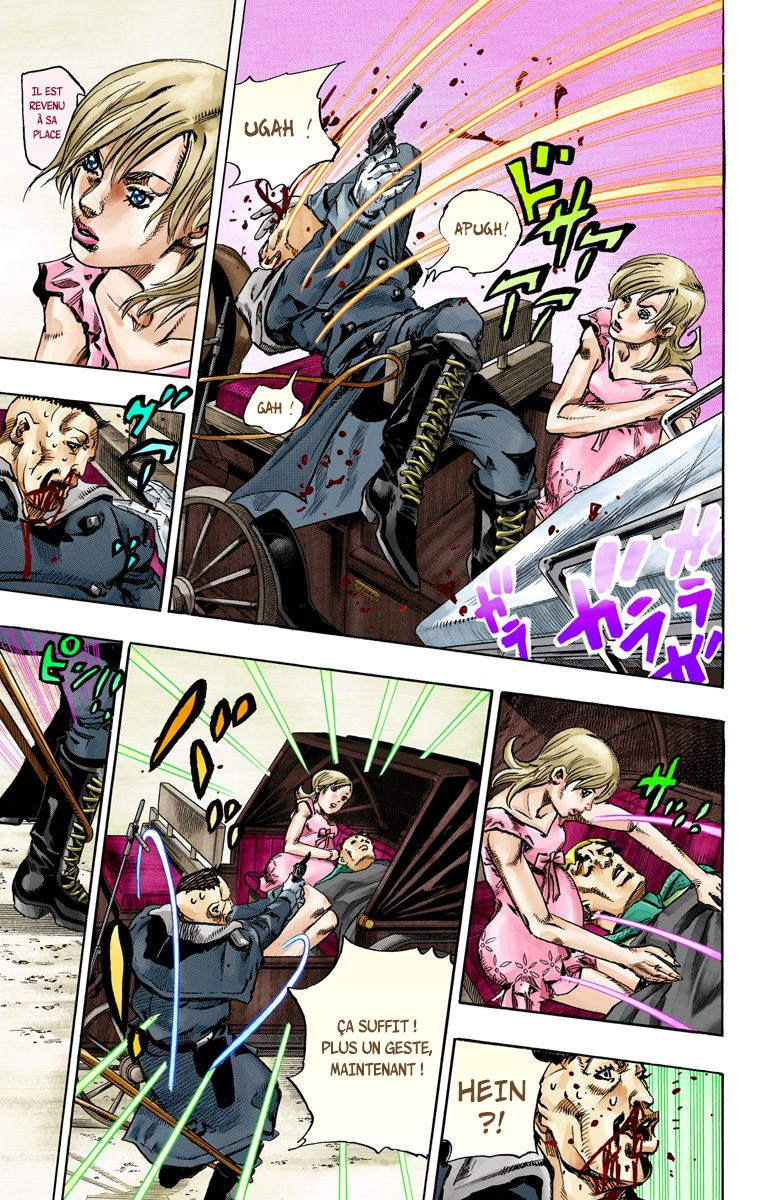 Read JoJo's Bizarre Adventure Part 7 Steel Ball Run Official Colored FR Manga Online