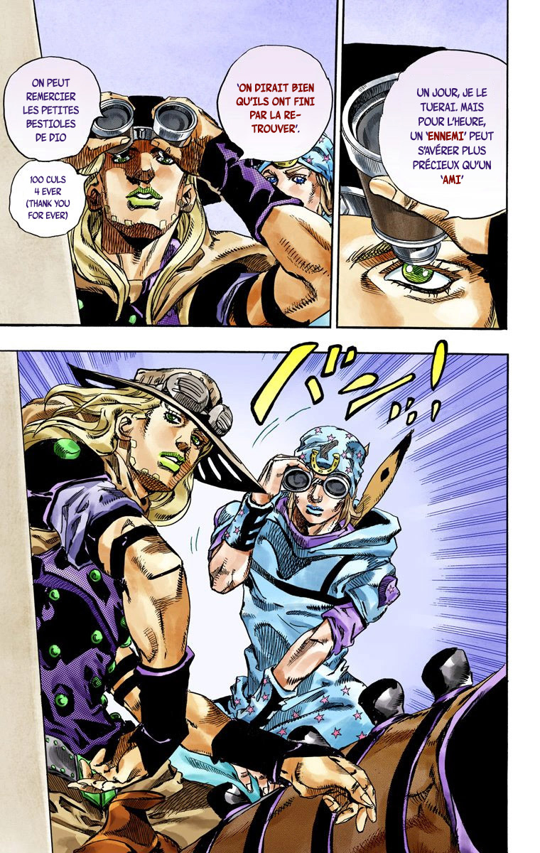 Read JoJo's Bizarre Adventure Part 7 Steel Ball Run Official Colored FR Manga Online