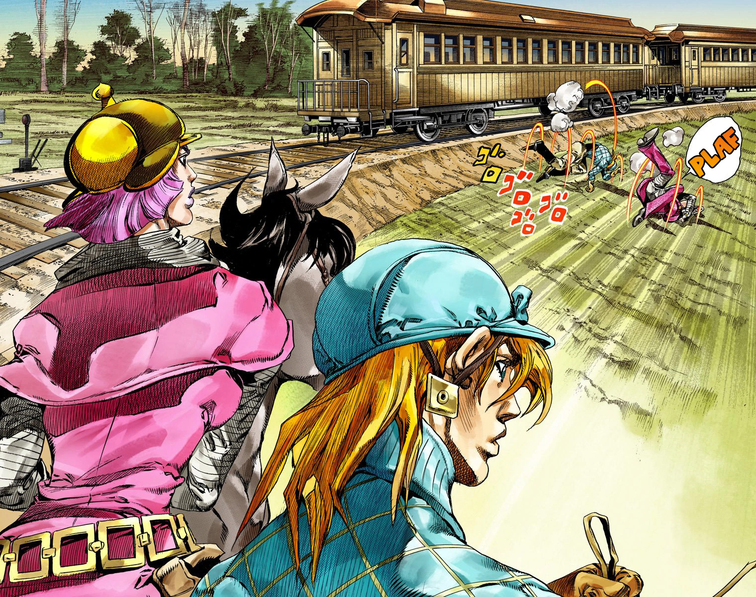 Read JoJo's Bizarre Adventure Part 7 Steel Ball Run Official Colored FR Manga Online