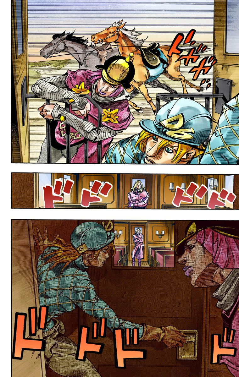 Read JoJo's Bizarre Adventure Part 7 Steel Ball Run Official Colored FR Manga Online