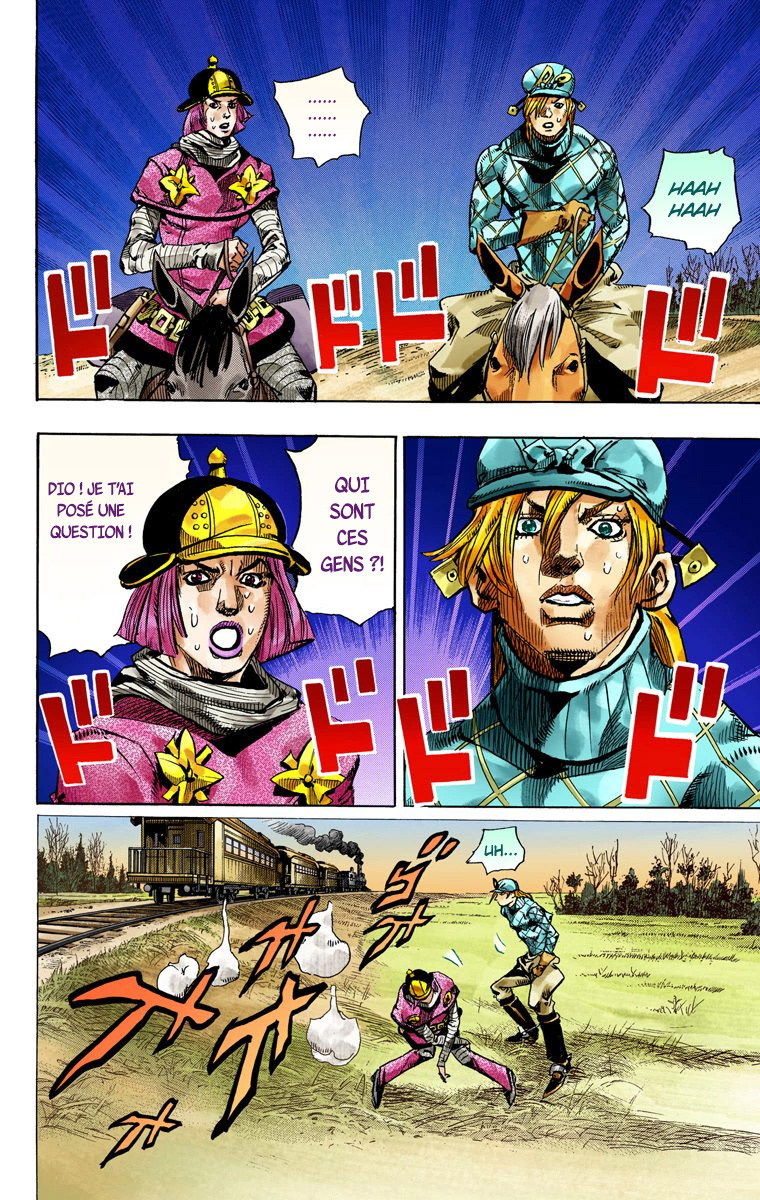 Read JoJo's Bizarre Adventure Part 7 Steel Ball Run Official Colored FR Manga Online