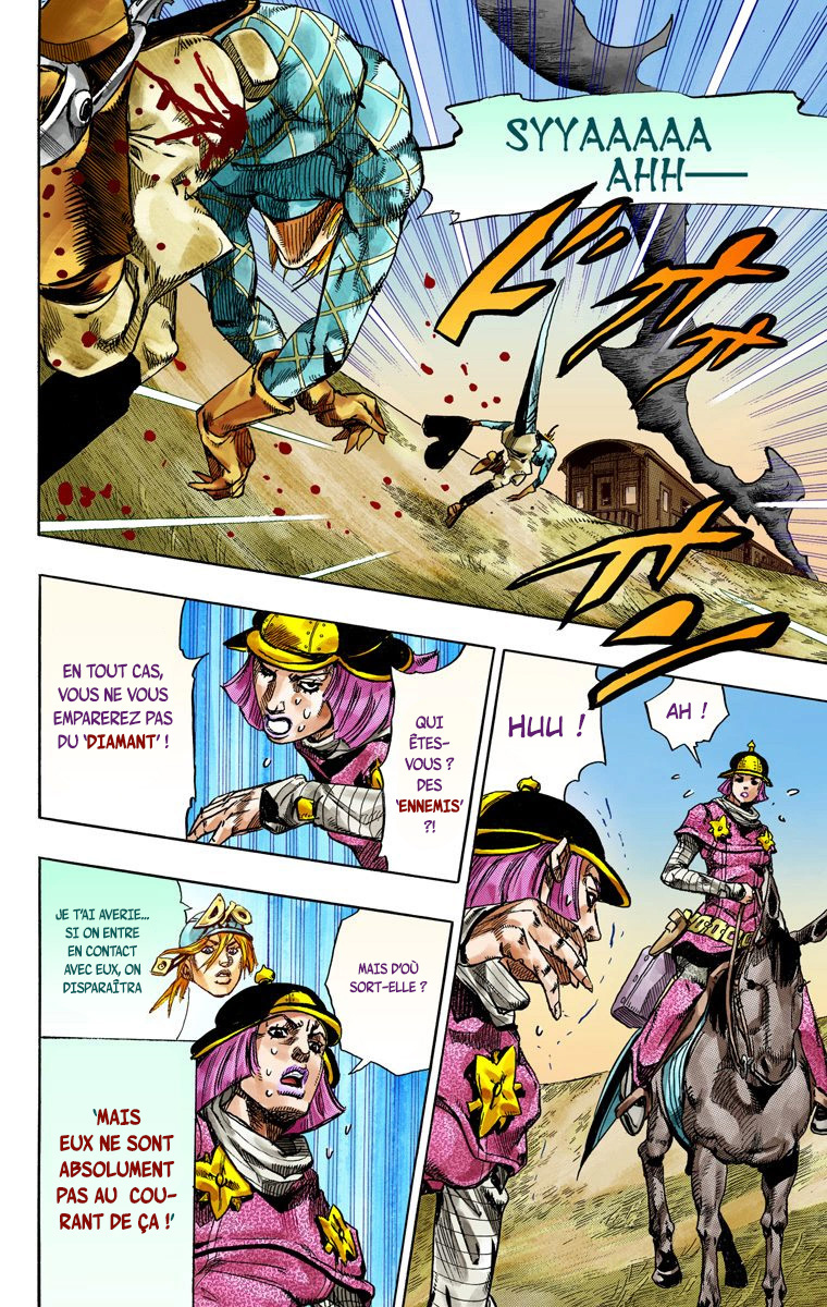 Read JoJo's Bizarre Adventure Part 7 Steel Ball Run Official Colored FR Manga Online
