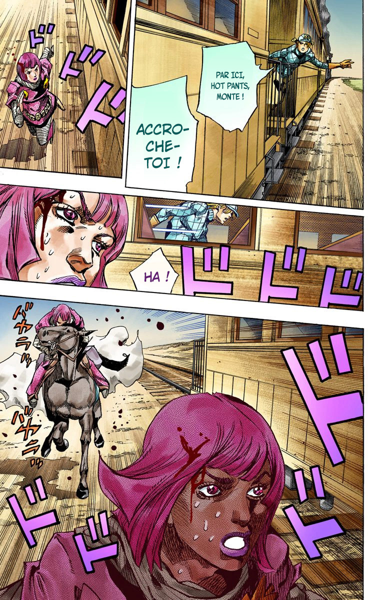 Read JoJo's Bizarre Adventure Part 7 Steel Ball Run Official Colored FR Manga Online
