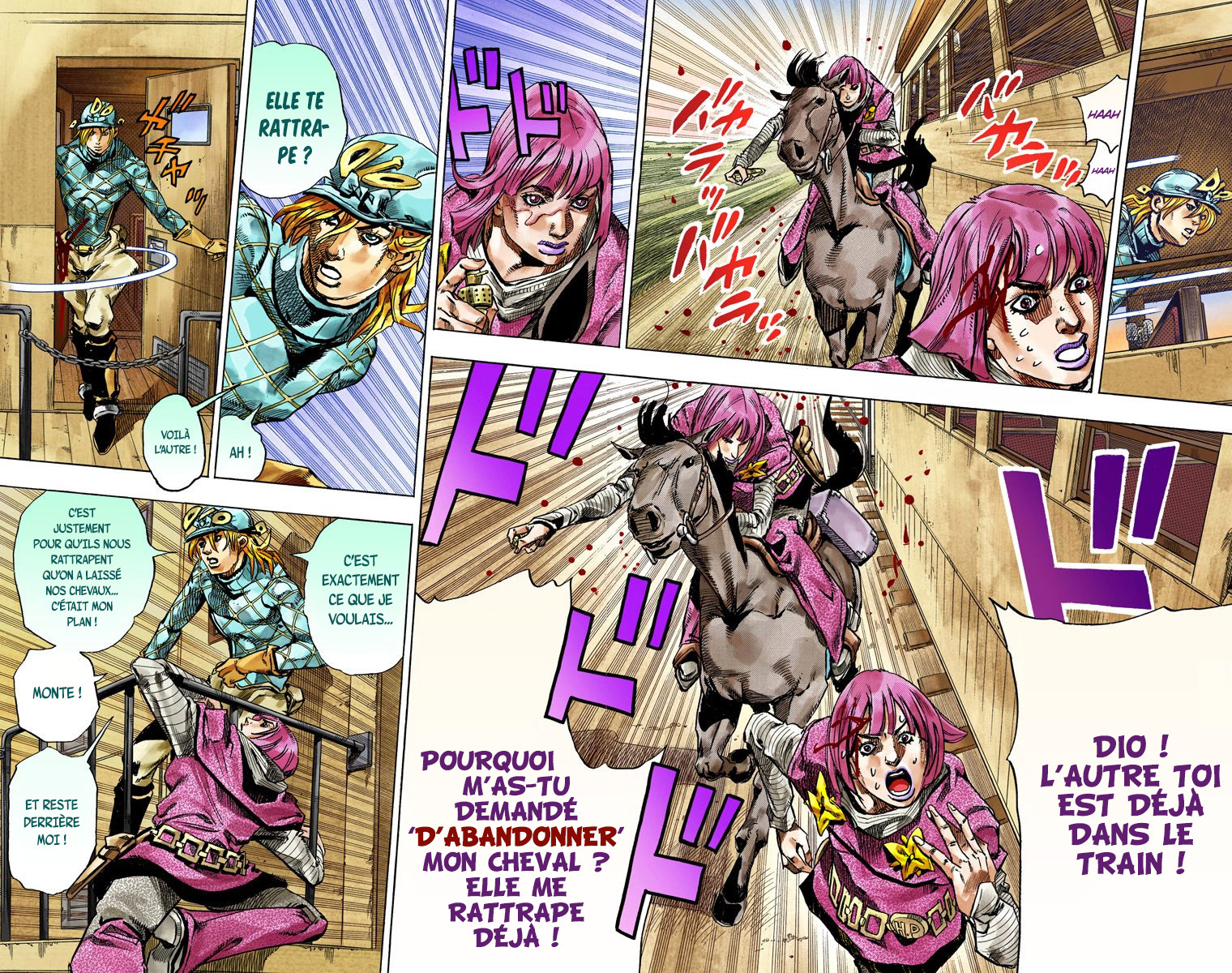Read JoJo's Bizarre Adventure Part 7 Steel Ball Run Official Colored FR Manga Online