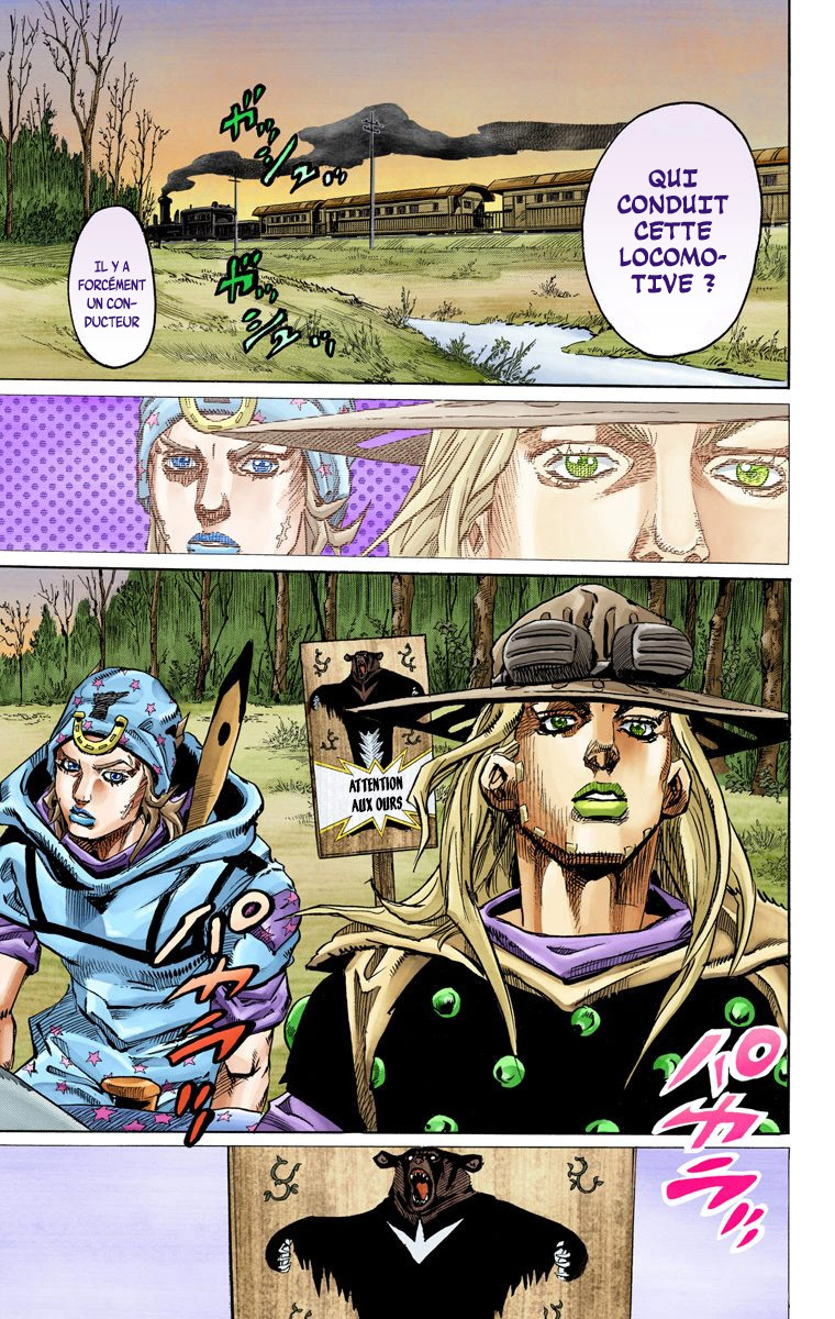 Read JoJo's Bizarre Adventure Part 7 Steel Ball Run Official Colored FR Manga Online