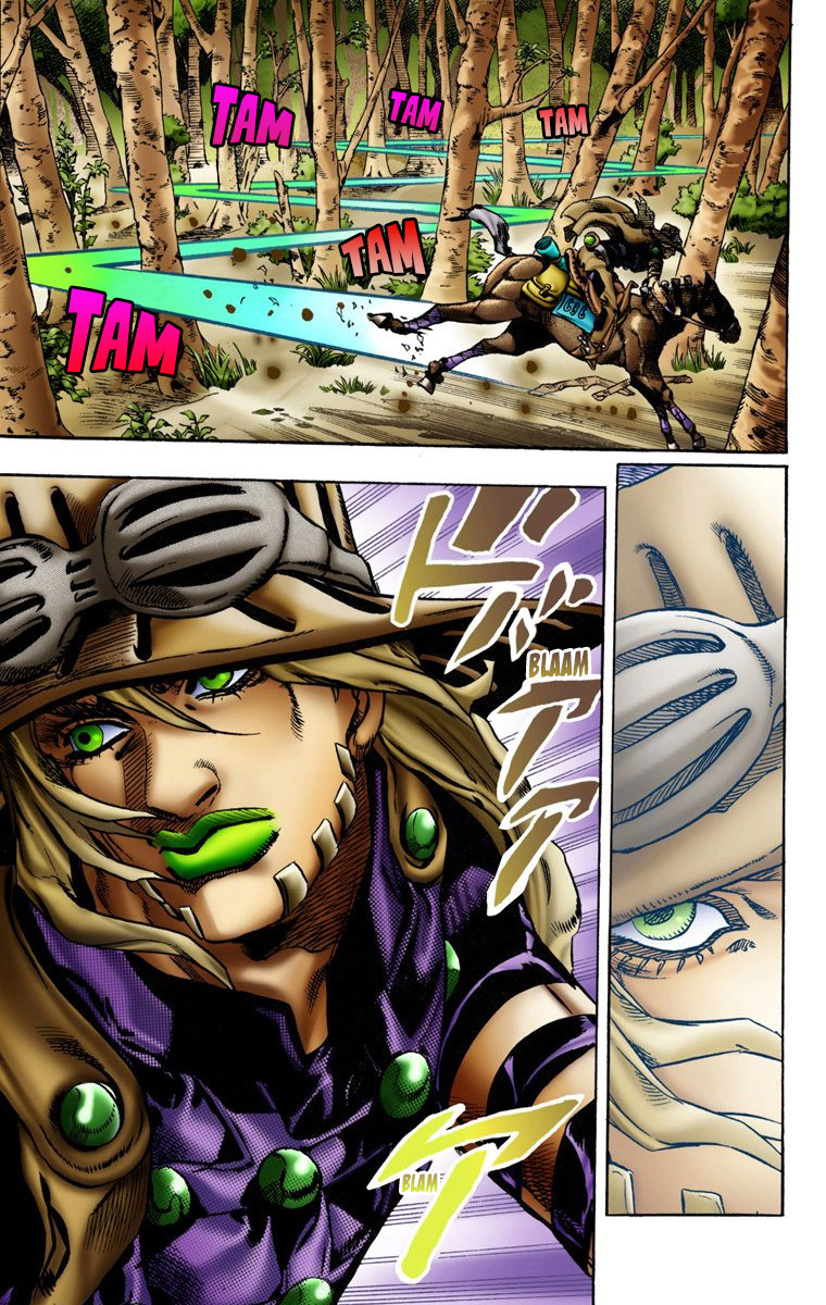 Read JoJo's Bizarre Adventure Part 7 Steel Ball Run Official Colored FR Manga Online