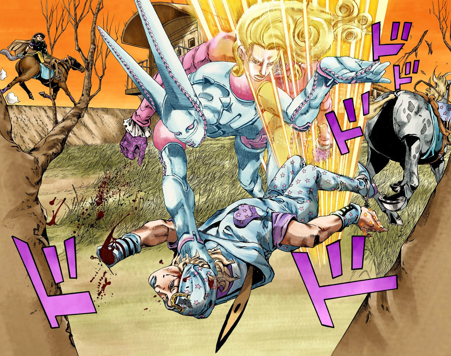 Read JoJo's Bizarre Adventure Part 7 Steel Ball Run Official Colored FR Manga Online