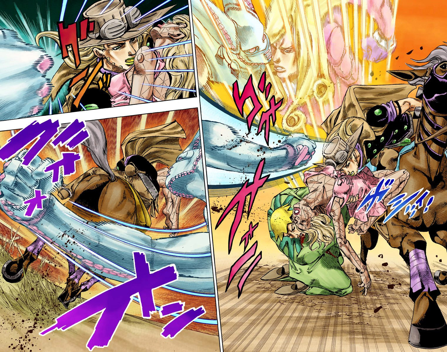Read JoJo's Bizarre Adventure Part 7 Steel Ball Run Official Colored FR Manga Online
