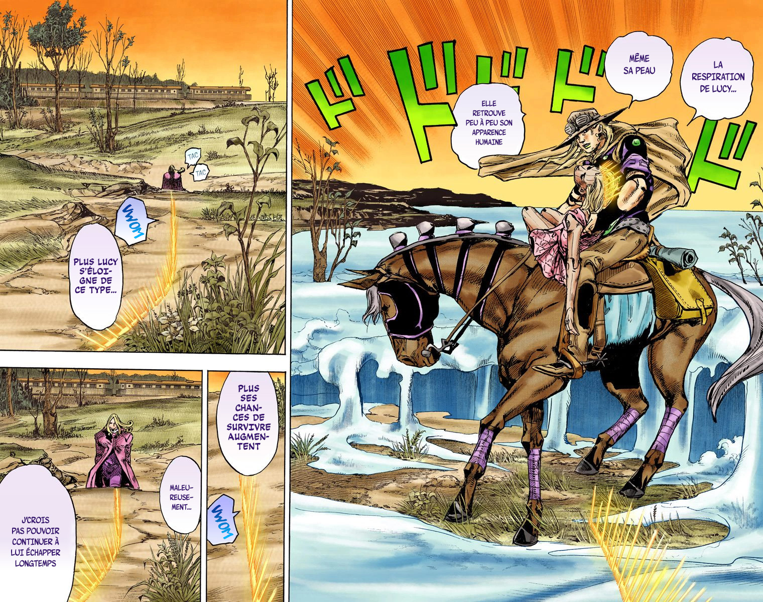 Read JoJo's Bizarre Adventure Part 7 Steel Ball Run Official Colored FR Manga Online