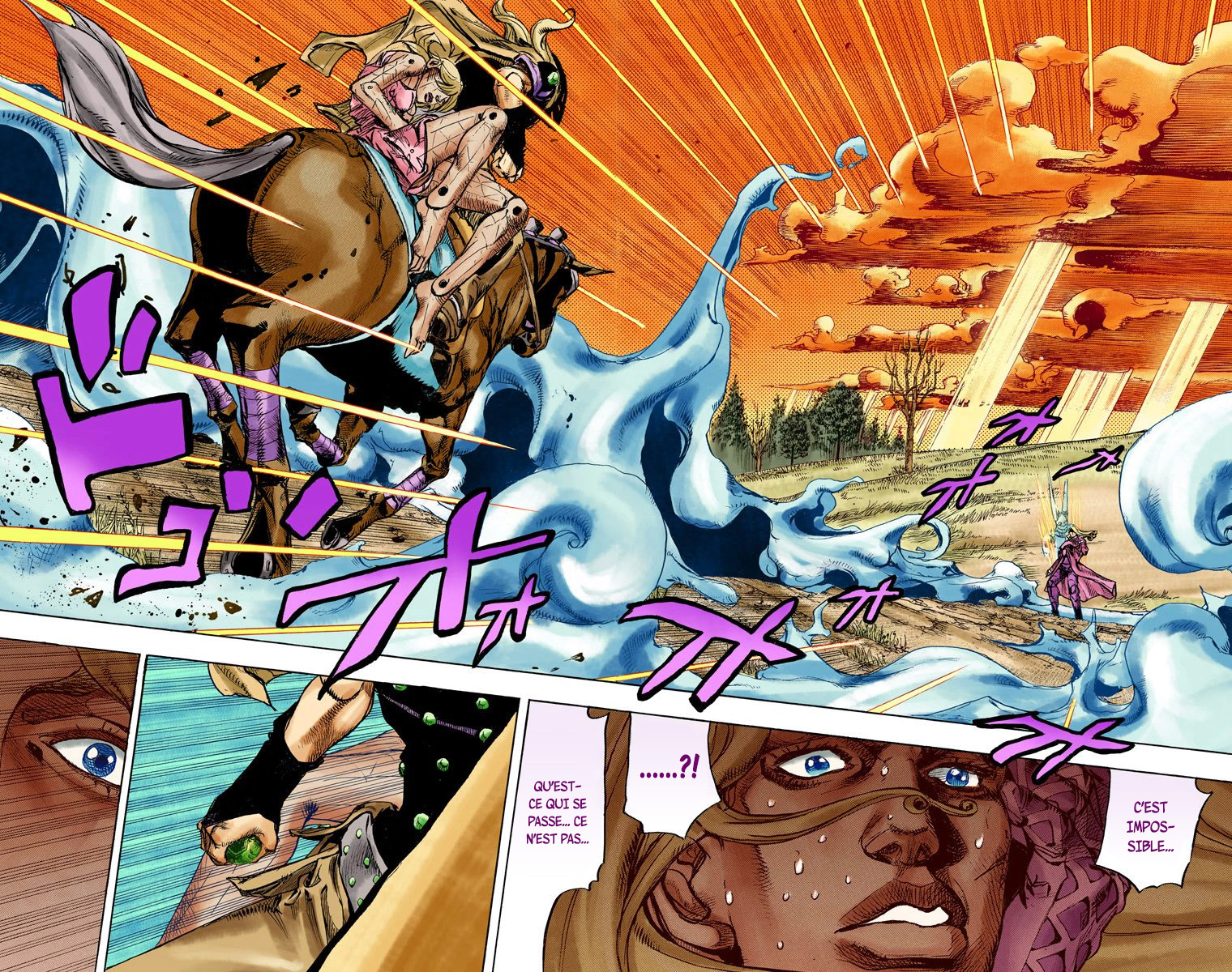 Read JoJo's Bizarre Adventure Part 7 Steel Ball Run Official Colored FR Manga Online