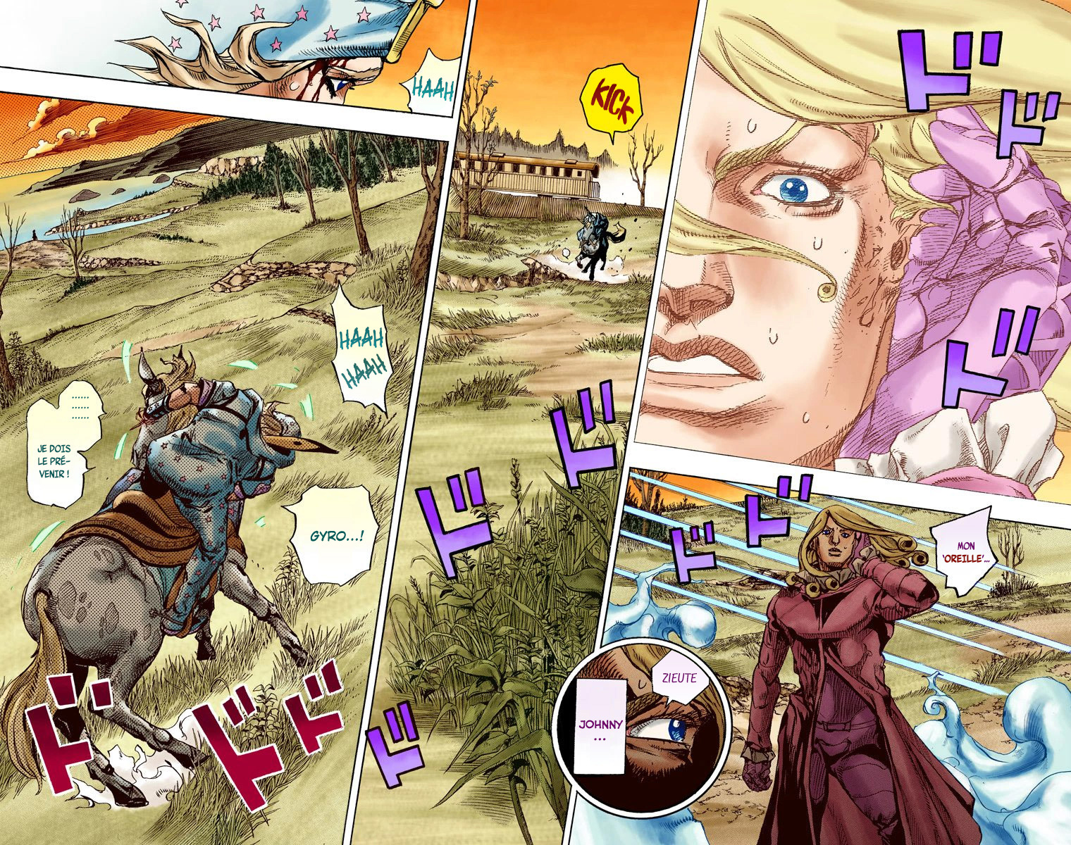 Read JoJo's Bizarre Adventure Part 7 Steel Ball Run Official Colored FR Manga Online