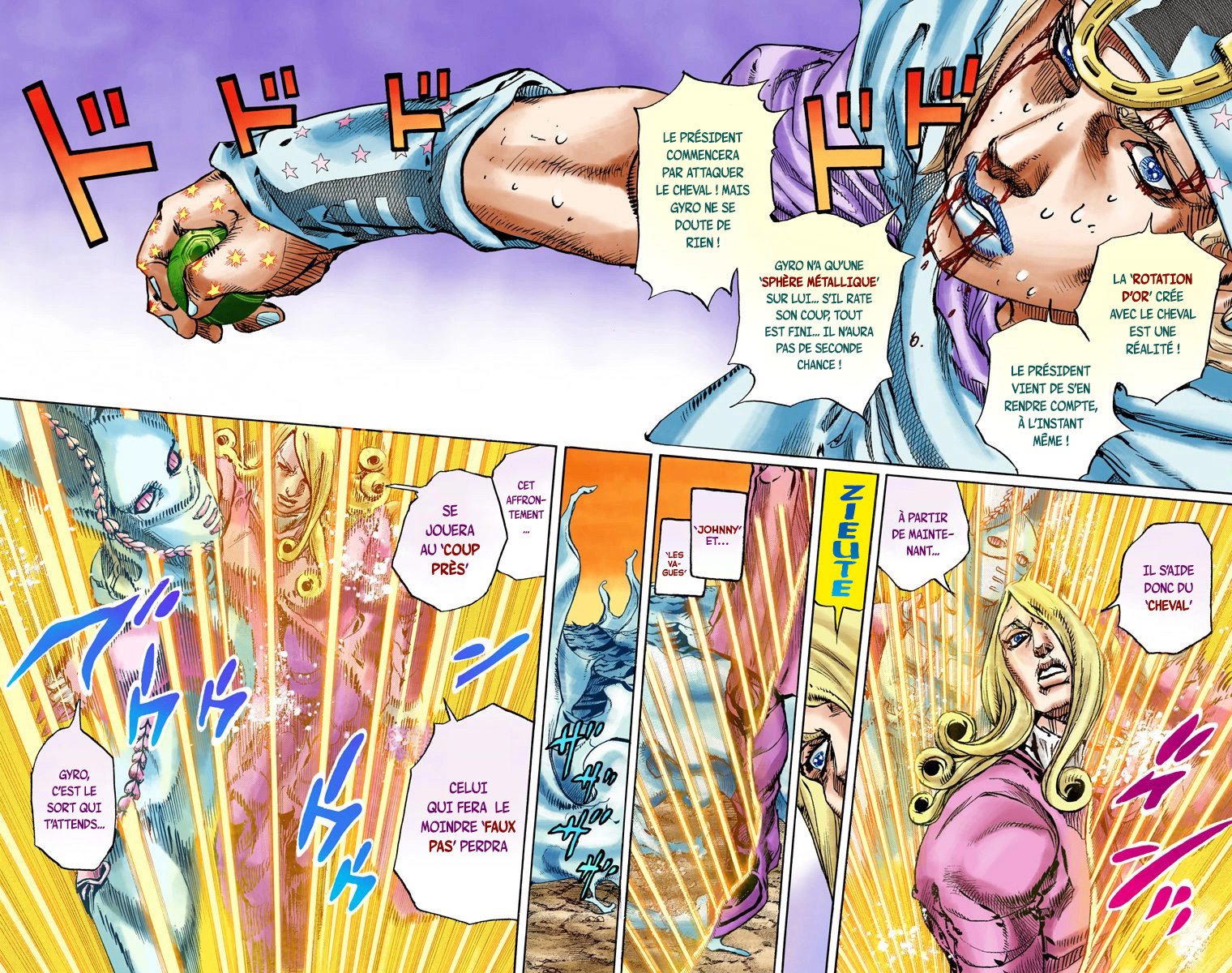 Read JoJo's Bizarre Adventure Part 7 Steel Ball Run Official Colored FR Manga Online