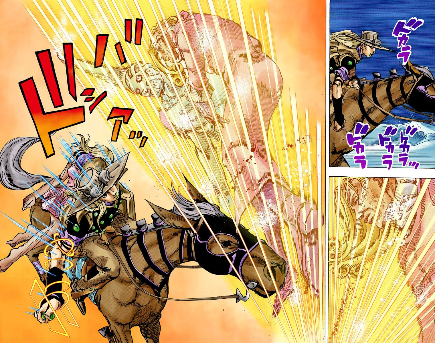 Read JoJo's Bizarre Adventure Part 7 Steel Ball Run Official Colored FR Manga Online