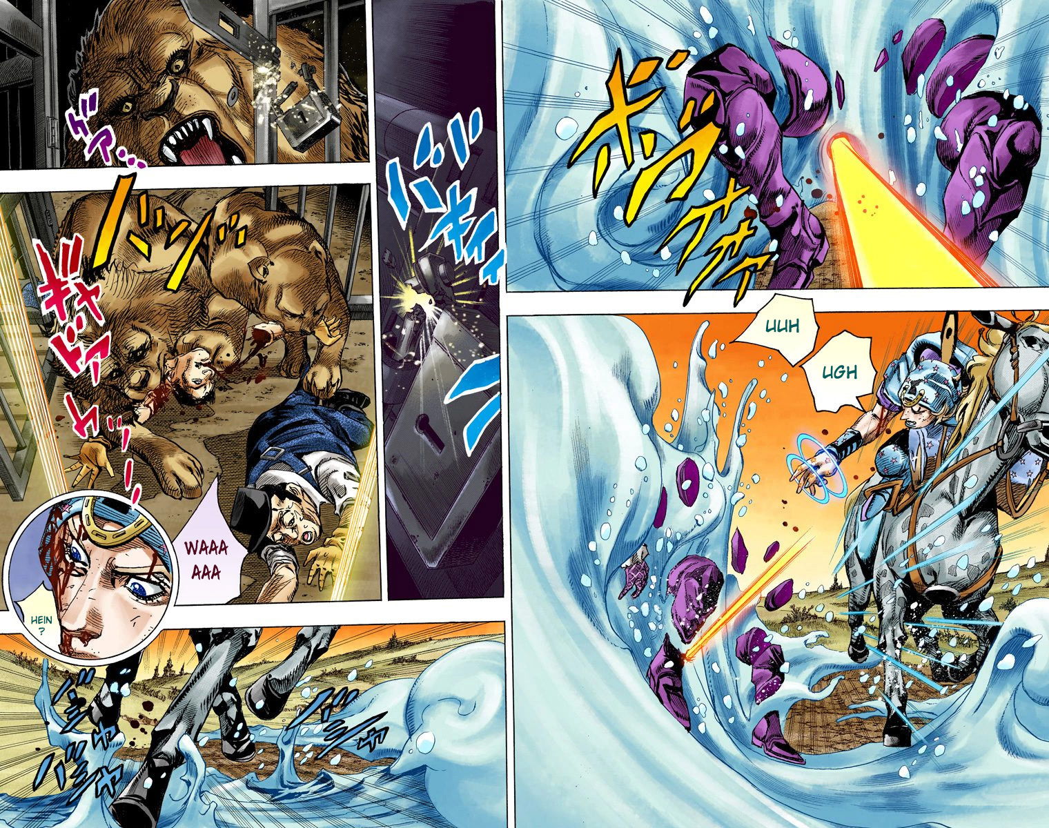 Read JoJo's Bizarre Adventure Part 7 Steel Ball Run Official Colored FR Manga Online