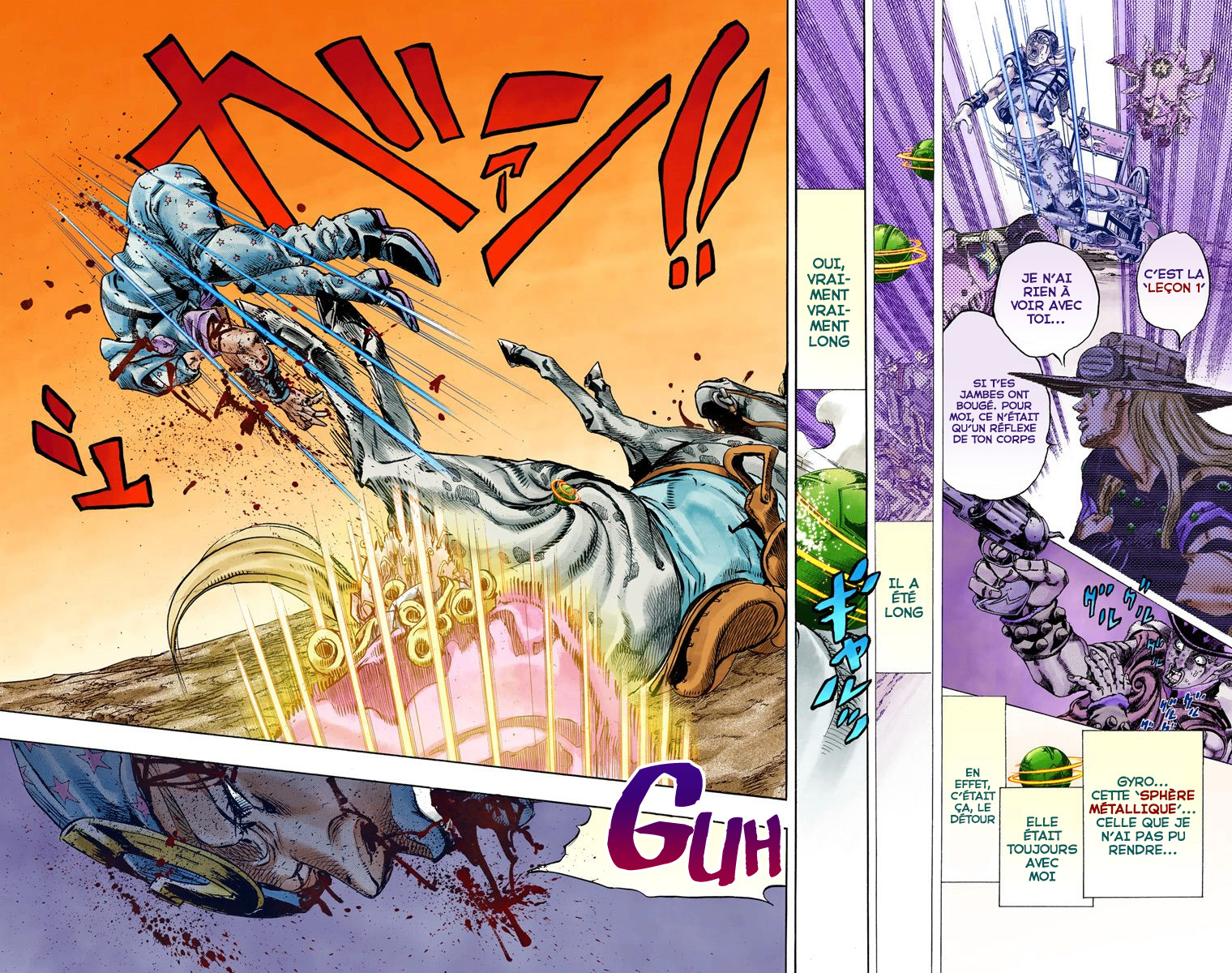 Read JoJo's Bizarre Adventure Part 7 Steel Ball Run Official Colored FR Manga Online