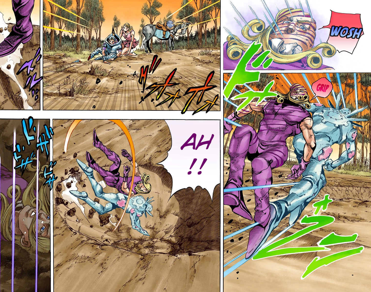 Read JoJo's Bizarre Adventure Part 7 Steel Ball Run Official Colored FR Manga Online