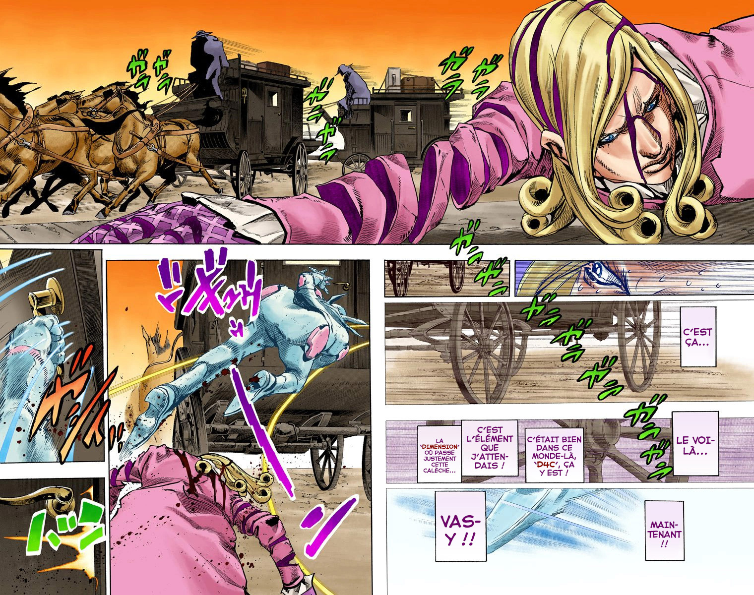 Read JoJo's Bizarre Adventure Part 7 Steel Ball Run Official Colored FR Manga Online