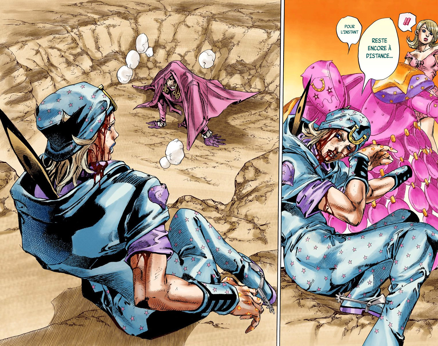 Read JoJo's Bizarre Adventure Part 7 Steel Ball Run Official Colored FR Manga Online
