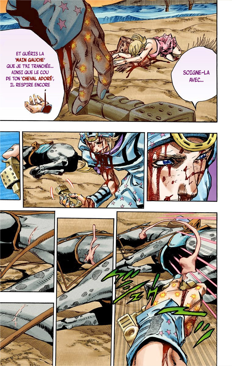 Read JoJo's Bizarre Adventure Part 7 Steel Ball Run Official Colored FR Manga Online