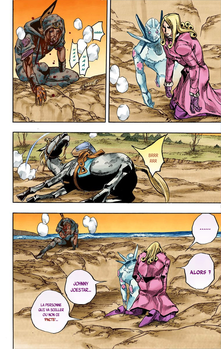 Read JoJo's Bizarre Adventure Part 7 Steel Ball Run Official Colored FR Manga Online