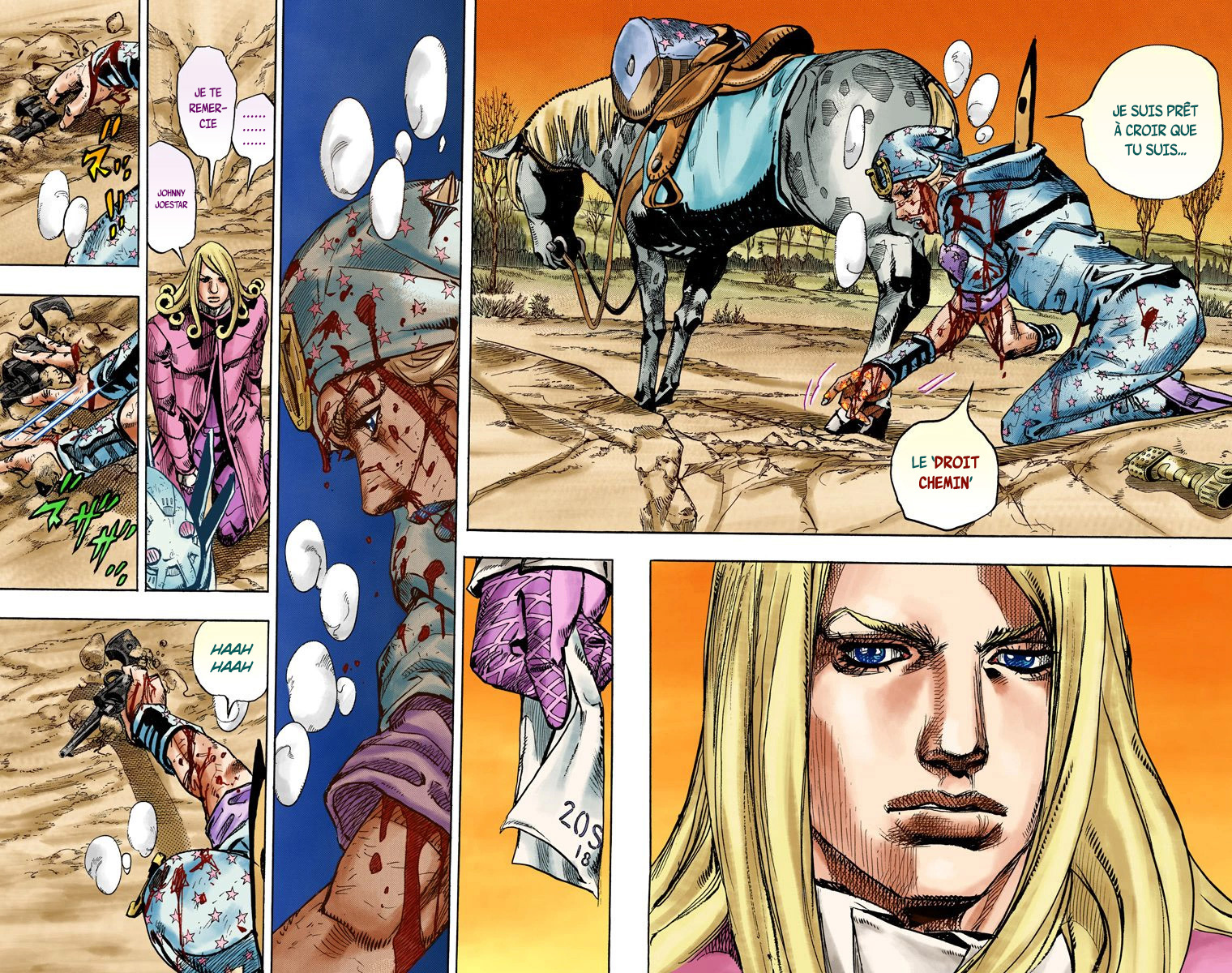 Read JoJo's Bizarre Adventure Part 7 Steel Ball Run Official Colored FR Manga Online
