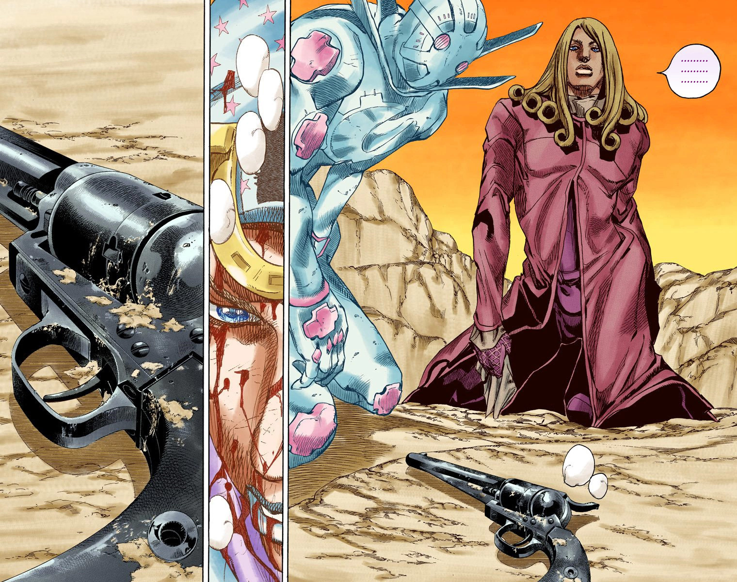 Read JoJo's Bizarre Adventure Part 7 Steel Ball Run Official Colored FR Manga Online