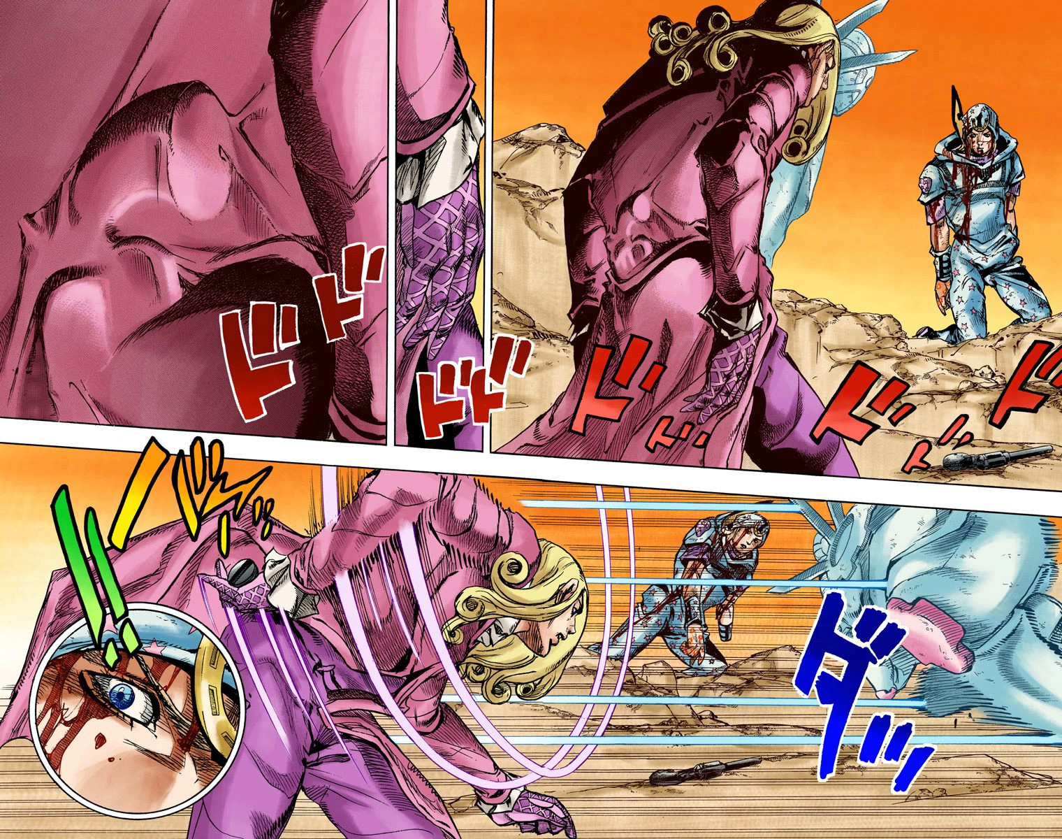 Read JoJo's Bizarre Adventure Part 7 Steel Ball Run Official Colored FR Manga Online