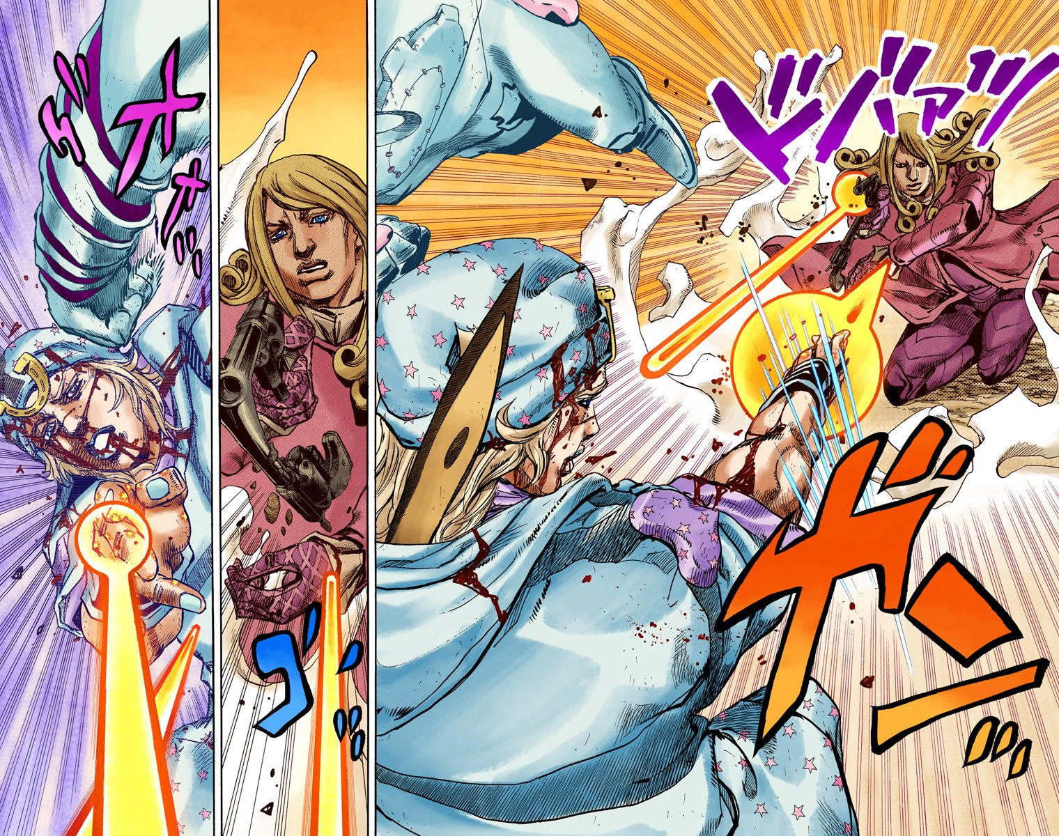 Read JoJo's Bizarre Adventure Part 7 Steel Ball Run Official Colored FR Manga Online
