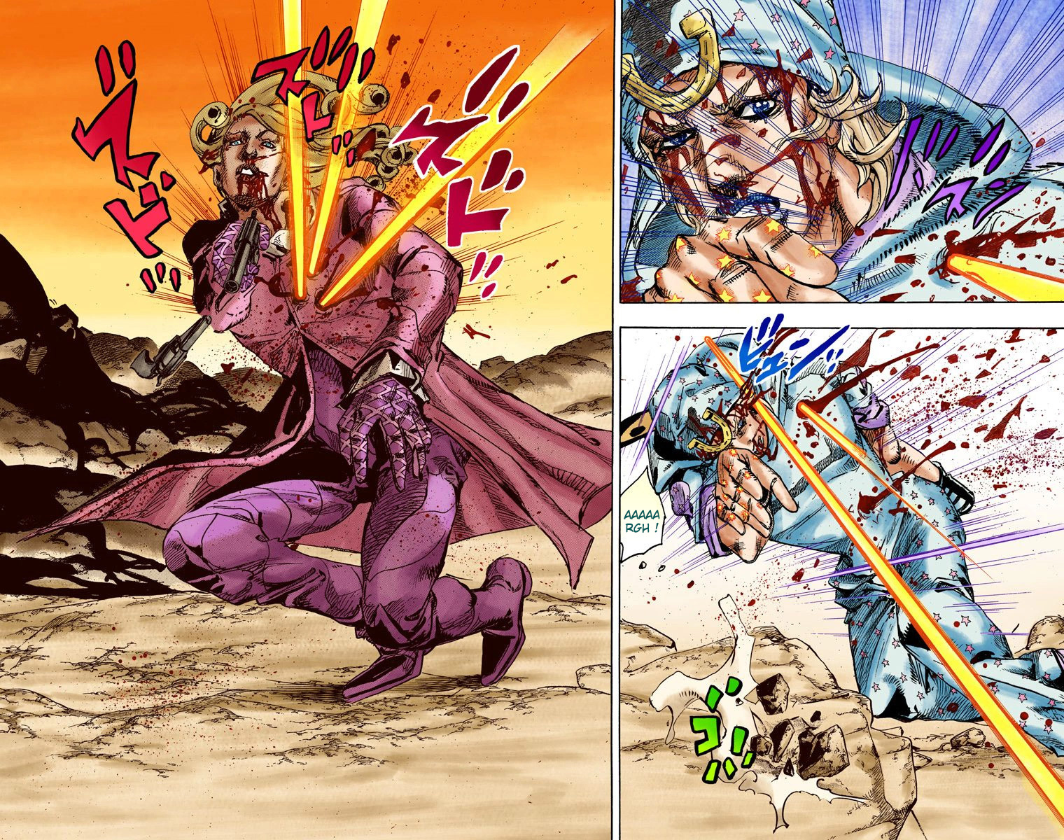 Read JoJo's Bizarre Adventure Part 7 Steel Ball Run Official Colored FR Manga Online