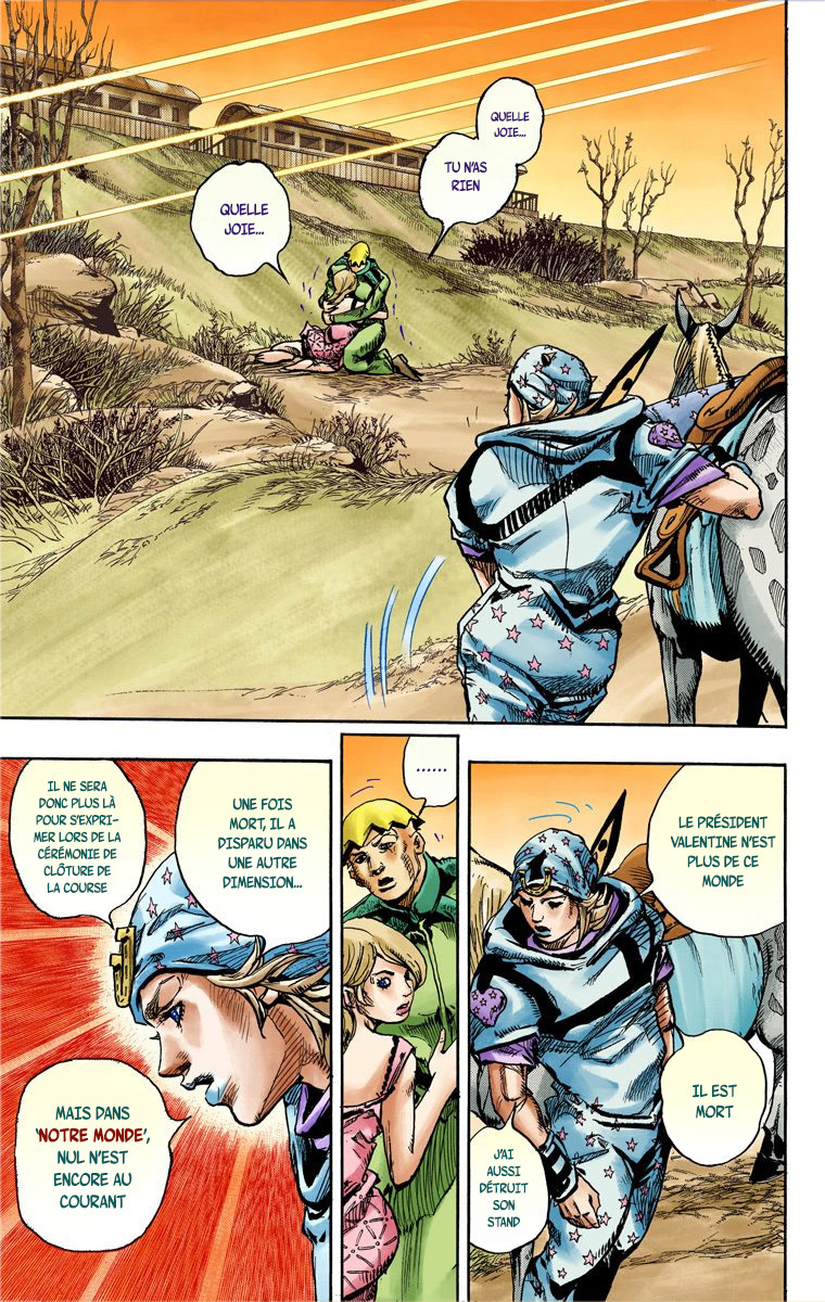 Read JoJo's Bizarre Adventure Part 7 Steel Ball Run Official Colored FR Manga Online