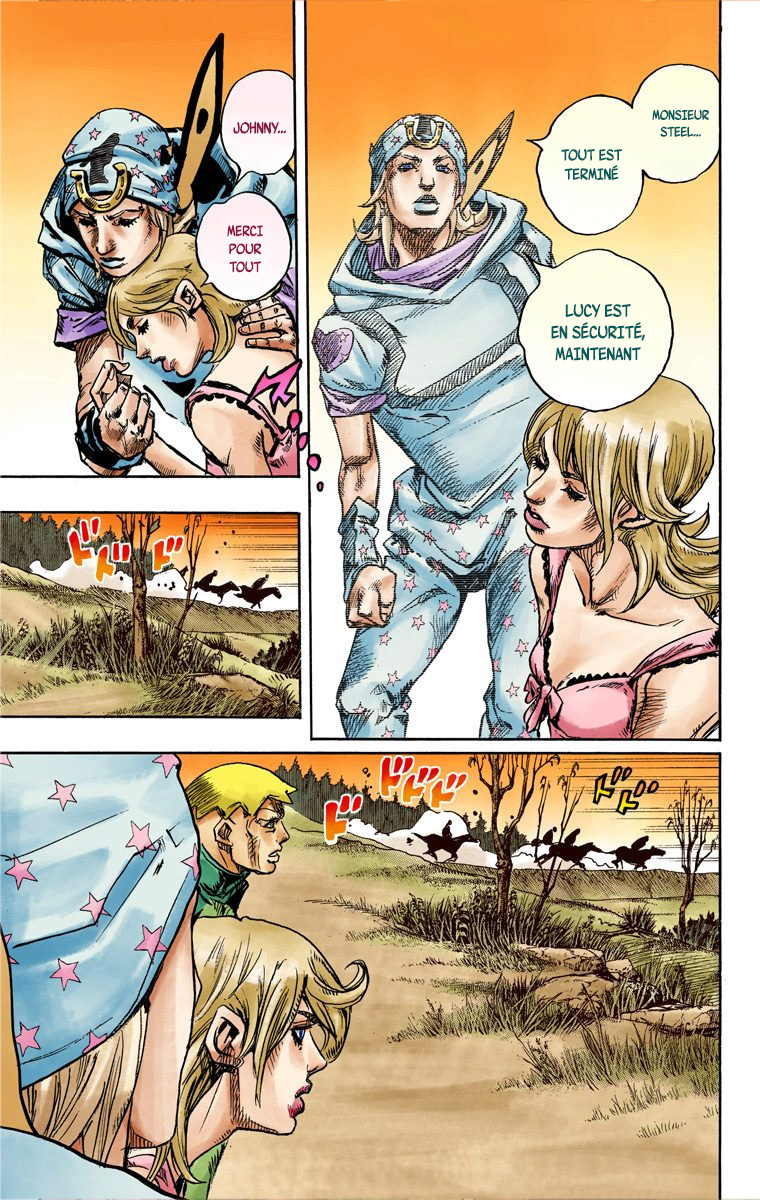Read JoJo's Bizarre Adventure Part 7 Steel Ball Run Official Colored FR Manga Online