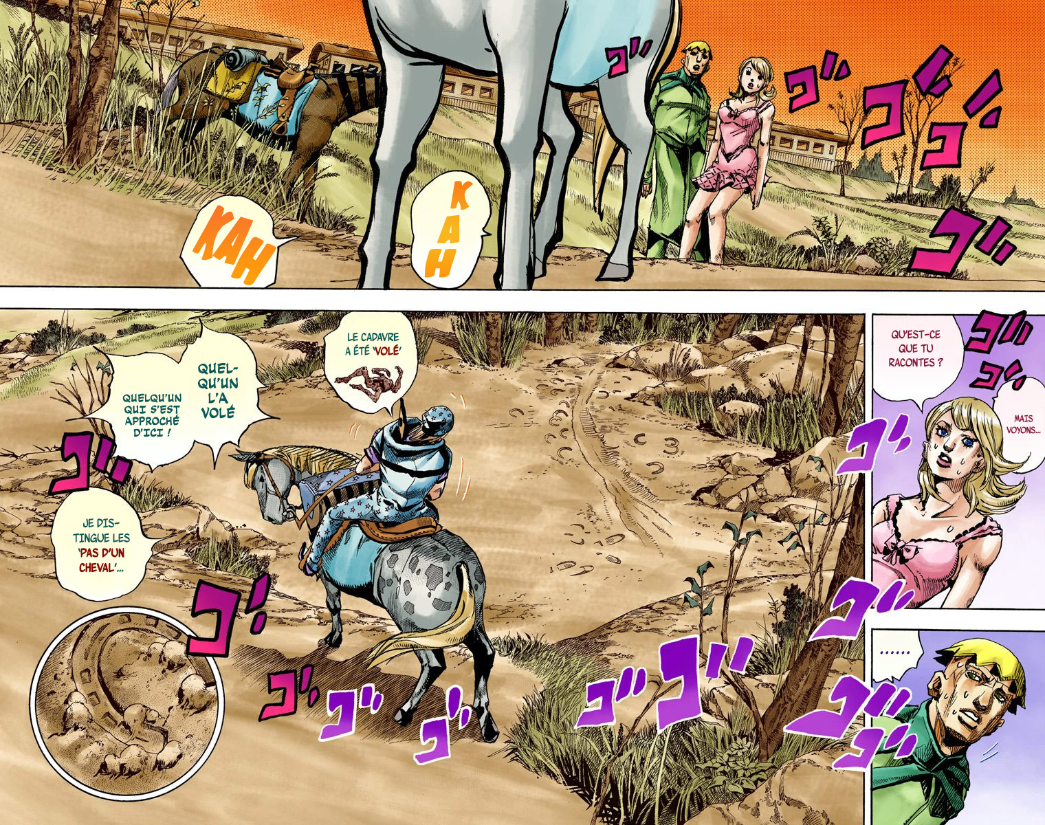 Read JoJo's Bizarre Adventure Part 7 Steel Ball Run Official Colored FR Manga Online
