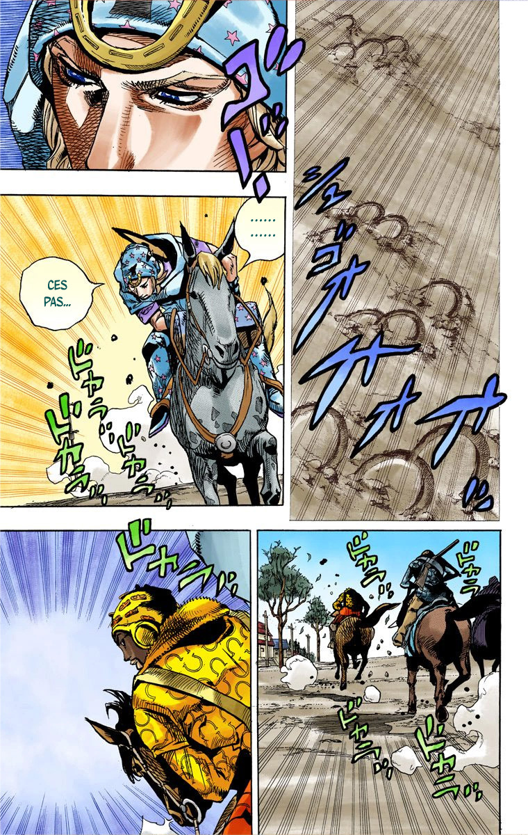 Read JoJo's Bizarre Adventure Part 7 Steel Ball Run Official Colored FR Manga Online