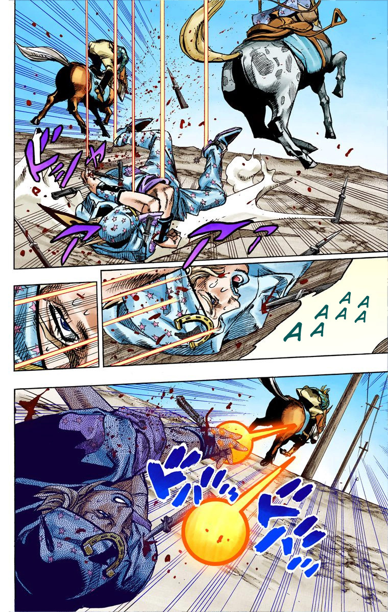Read JoJo's Bizarre Adventure Part 7 Steel Ball Run Official Colored FR Manga Online